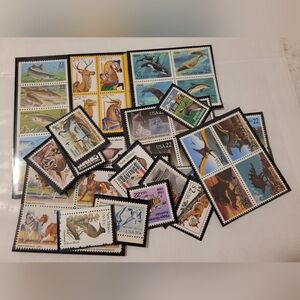 US Stamp Collection * 46 Animals Stamps * 80s and 90s * Vintage * #6
